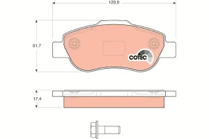 Klocki hamulcowe przód FIAT PANDA TRW