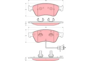 audi a8 d2 klocki hamulcowe GDB1598 TRW