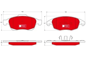 Klocki hamulcowe przód CITROËN C4 GRAND PICASSO I (UA_) TRW