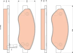 Klocki hamulcowe przód OPEL CORSA D TRW
