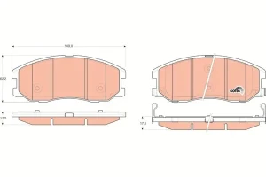 Klocki hamulcowe przód PONTIAC TORRENT TRW