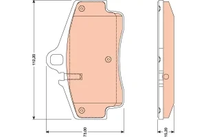 Klocki hamulcowe tył PORSCHE BOXSTER I TRW