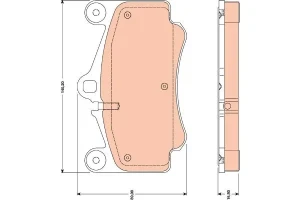 Klocki hamulcowe przód PORSCHE 911 VI TRW