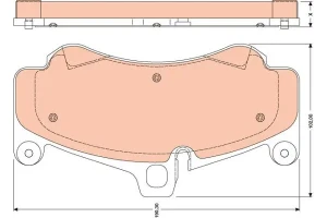 Klocki hamulcowe przód tył PORSCHE 911 V TRW