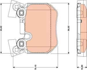 Klocki hamulcowe tył BMW 1 E82 TRW