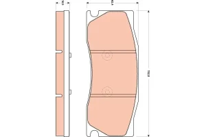 Klocki hamulcowe przód JAGUAR XK I TRW
