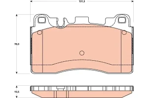 Klocki hamulcowe tył MERCEDES-BENZ KLASA E W212 TRW