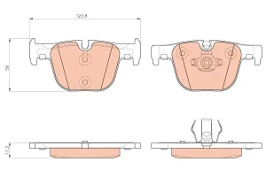 Klocki hamulcowe tył BMW 4 F36 TRW