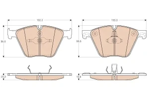 Klocki hamulcowe przód BMW X3 E70 TRW