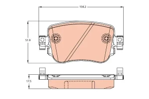 Klocki hamulcowe tył VW CADDY IV TRW