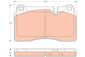 Klocki hamulcowe przód ASTON MARTIN VANTAGE TRW