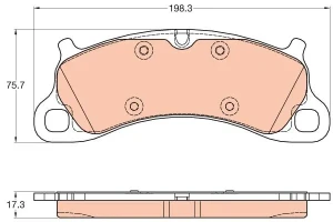 Klocki hamulcowe przód PORSCHE 911 VII TRW