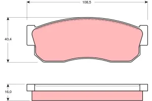 Klocki hamulcowe przód NISSAN SUNNY II TRW