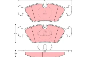 Klocki hamulcowe przód BMW 3 E30 TRW