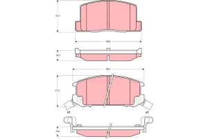 Klocki hamulcowe tył TOYOTA MR2 III TRW