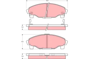 Klocki hamulcowe przód DAIHATSU CHARADE IV TRW