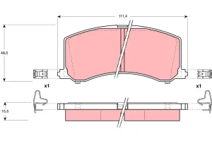 Klocki hamulcowe przód SUZUKI BALENO Kombi (EG) TRW