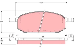 GDB3153 TRW Klocki hamulcowe przód
