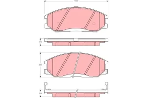 Klocki hamulcowe przód HYUNDAI XG TRW