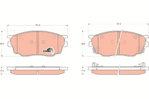 Klocki hamulcowe przód MAZDA 323 S VI TRW