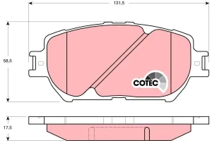 Klocki hamulcowe przód TOYOTA CAMRY V TRW