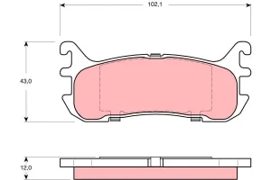 Klocki hamulcowe tył MAZDA 323 V TRW