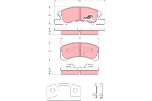 Klocki hamulcowe przód DAIHATSU TREVIS TRW