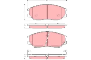 Klocki hamulcowe przód HYUNDAI EQUUS TRW