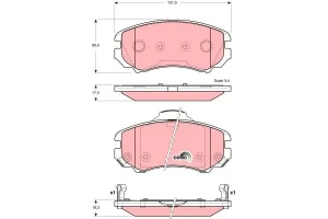 Klocki hamulcowe przód HYUNDAI ELANTRA III TRW