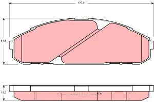 Klocki hamulcowe przód NISSAN PATROL Y60 TRW