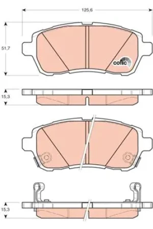 Klocki hamulcowe przód SUBARU JUSTY IV TRW
