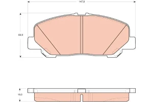 Klocki hamulcowe TOYOTA PREVIA III TRW