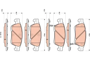 Klocki hamulcowe przód INFINITI EX TRW