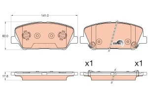 GDB3582 TRW Klocki hamulcowe przód