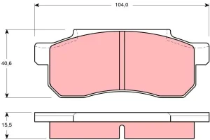 Klocki hamulcowe przód HONDA CITY TRW
