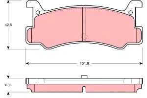Klocki hamulcowe tył MAZDA 323 III TRW
