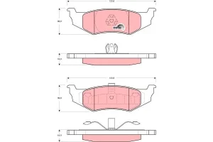 Klocki hamulcowe tył CHRYSLER SEBRING II TRW