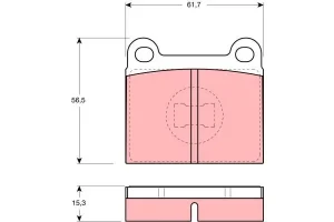 Klocki hamulcowe przód VW PASSAT B1 TRW