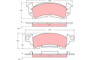 Klocki hamulcowe przód CADILLAC FLEETWOOD TRW