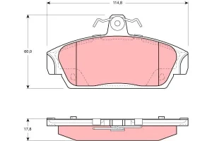 Klocki hamulcowe przód ROVER 100 TRW