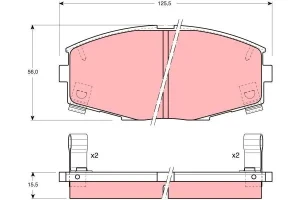 Klocki hamulcowe przód TOYOTA SUPRA III TRW