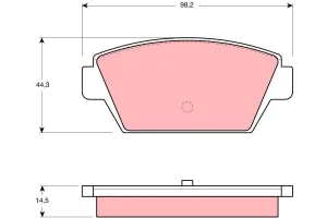 Klocki hamulcowe tył MITSUBISHI GALANT VII TRW