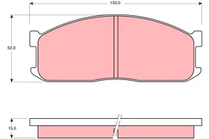 Klocki hamulcowe przód FORD ECONOVAN TRW