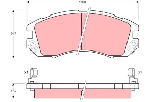 Klocki hamulcowe przód SUBARU IMPREZA I TRW