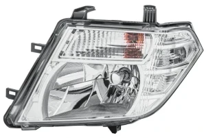 Reflektor lampa lewa z silniczkiem do regulacji NISSAN NAVARA III HELLA