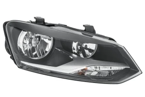 Reflektor lampa prawa z silniczkiem do regulacji VW POLO V HELLA