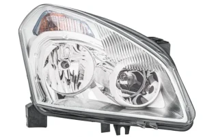 Reflektor lampa prawa z silniczkiem do regulacji NISSAN QASHQAI I HELLA