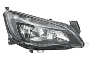 Reflektor lampa prawa z silniczkiem do regulacji z żarówką OPEL ASTRA J HELLA