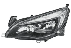 Reflektor lampa lewa z silniczkiem do regulacji OPEL ASTRA J HELLA