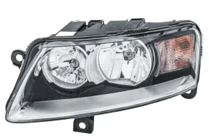 Reflektor lampa lewa z silniczkiem do regulacji AUDI A6 C6 HELLA
